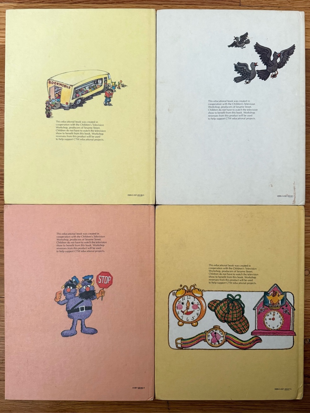 Vintage 1980s Sesame Street Four (4) Book Jim Henson’s Muppets Storybook Set 📕 - Picture 11 of 11